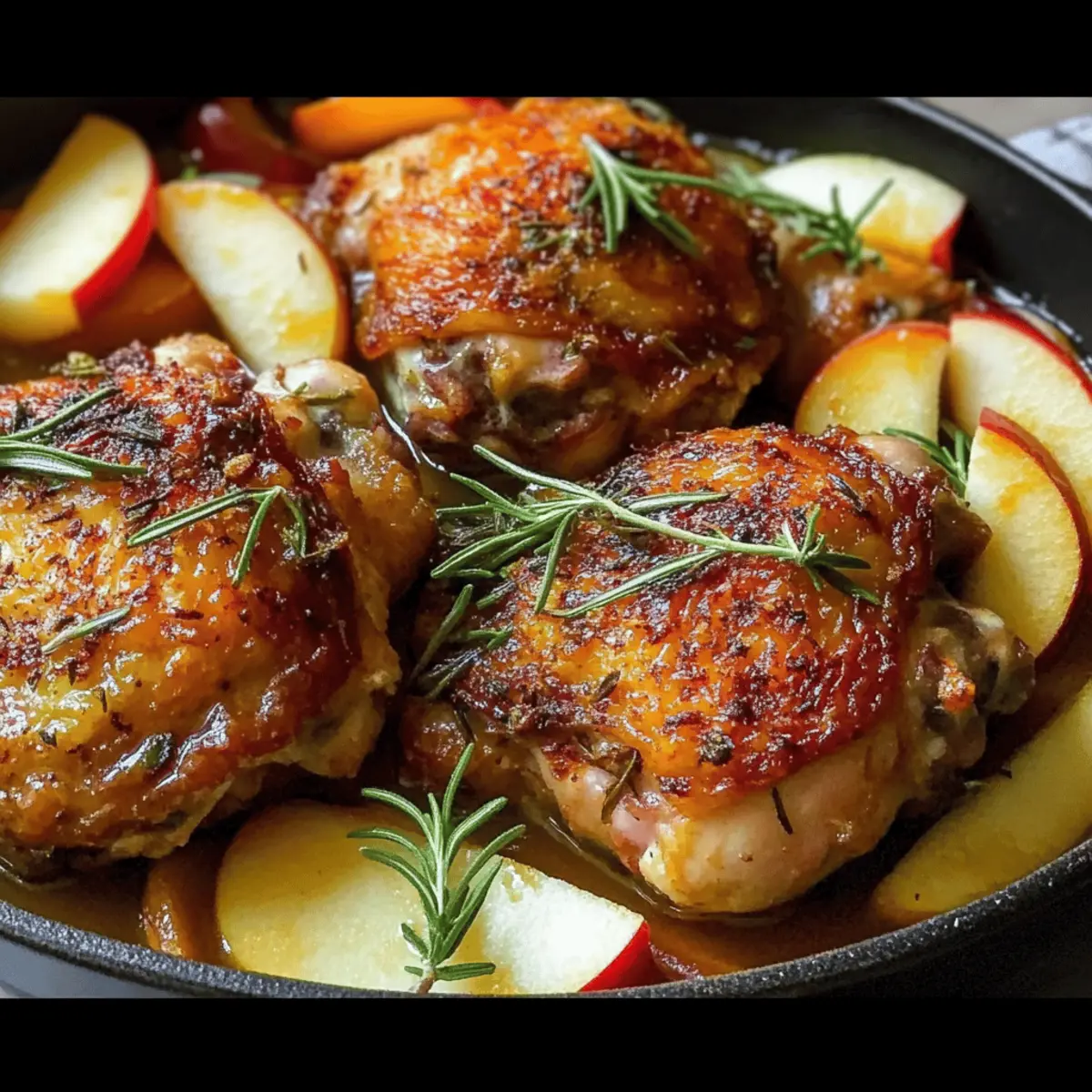 Savor Autumn Nights with Rosemary Apple Cider Chicken