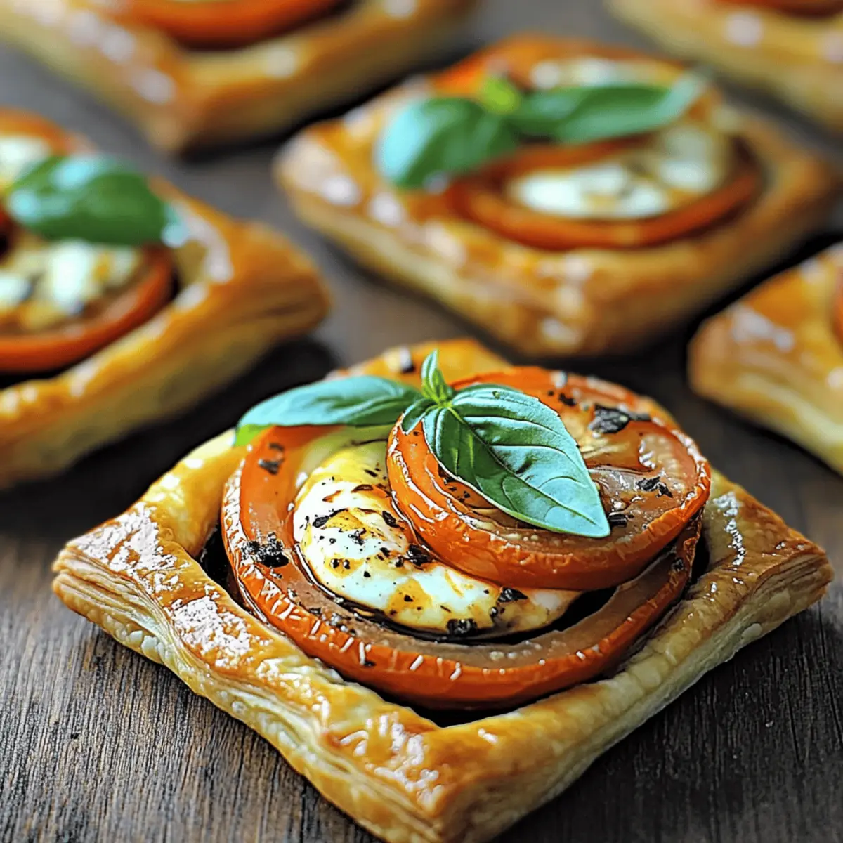 Tomato Mozzarella Puff Pastry Tarts That Wow Every Guest