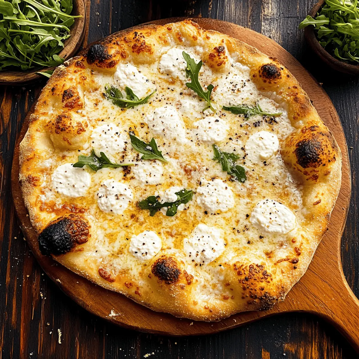Irresistible White Pizza Recipe with Garlic Oil and Cheese Bliss