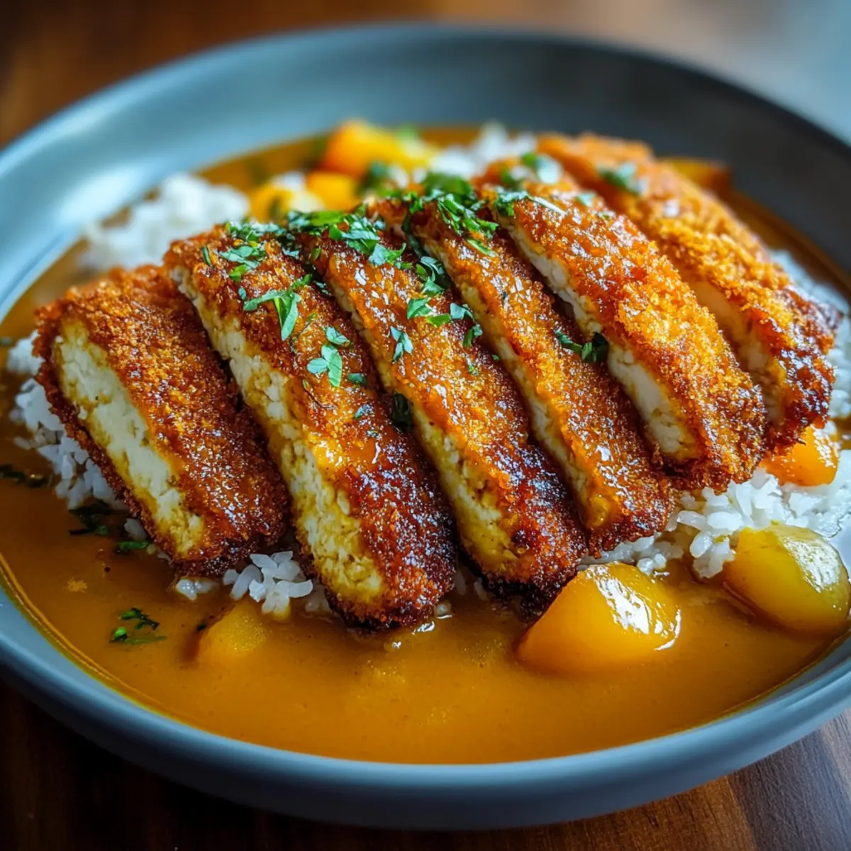 Crispy Tofu Katsu Curry for Cozy Vegan Comfort Nights