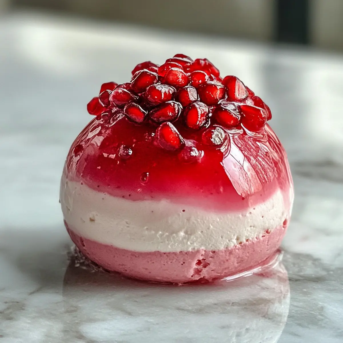 Glossy Pomegranate Mousse: An Elegant Treat for Any Occasion