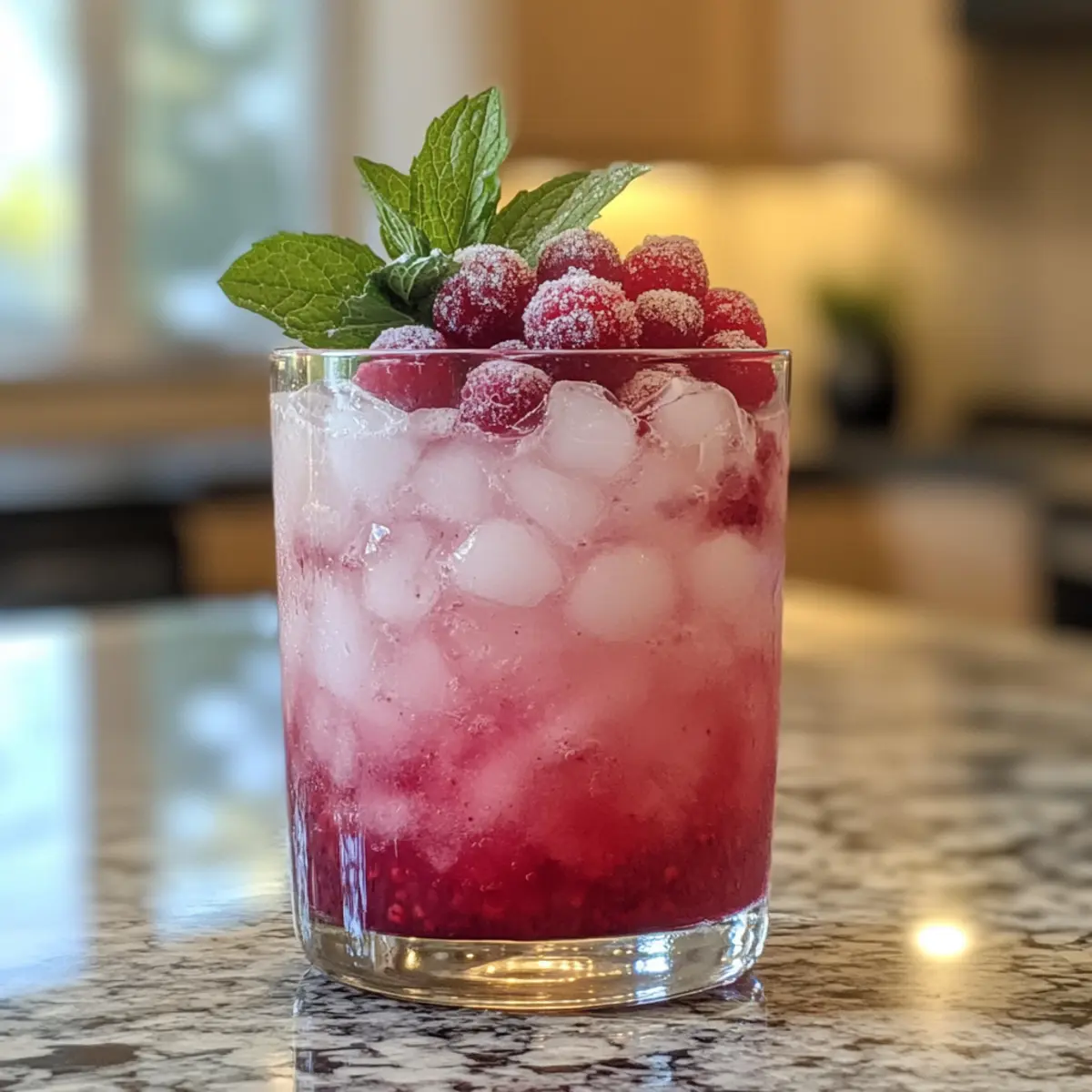 Santa’s Snowberry Mocktail: Festive Bliss in Every Sip