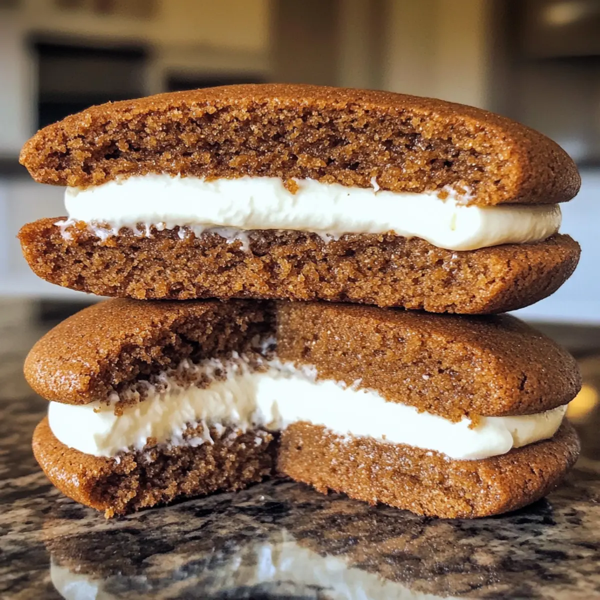 Gingerbread Whoopie Pies: Soft, Creamy Holiday Delights