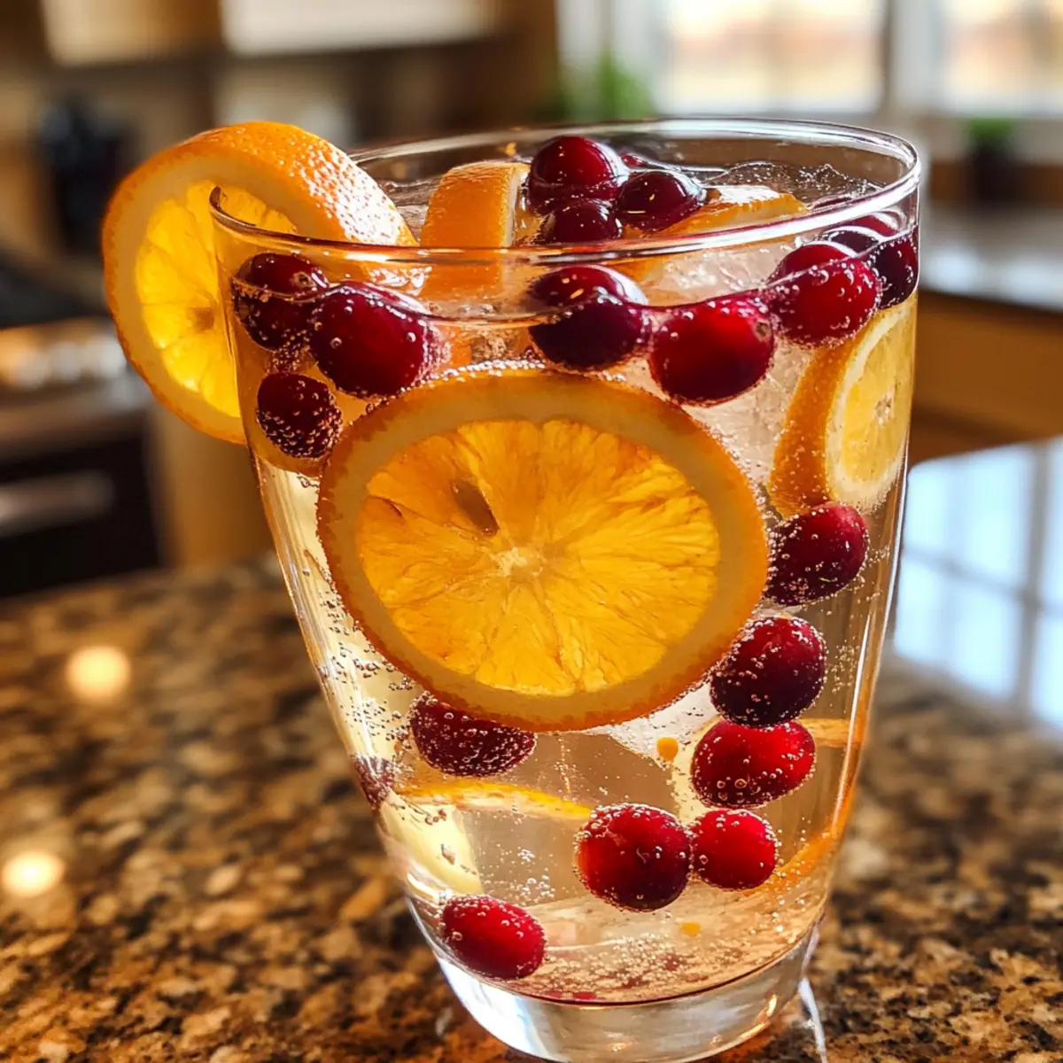 Cranberry Orange Prosecco Punch