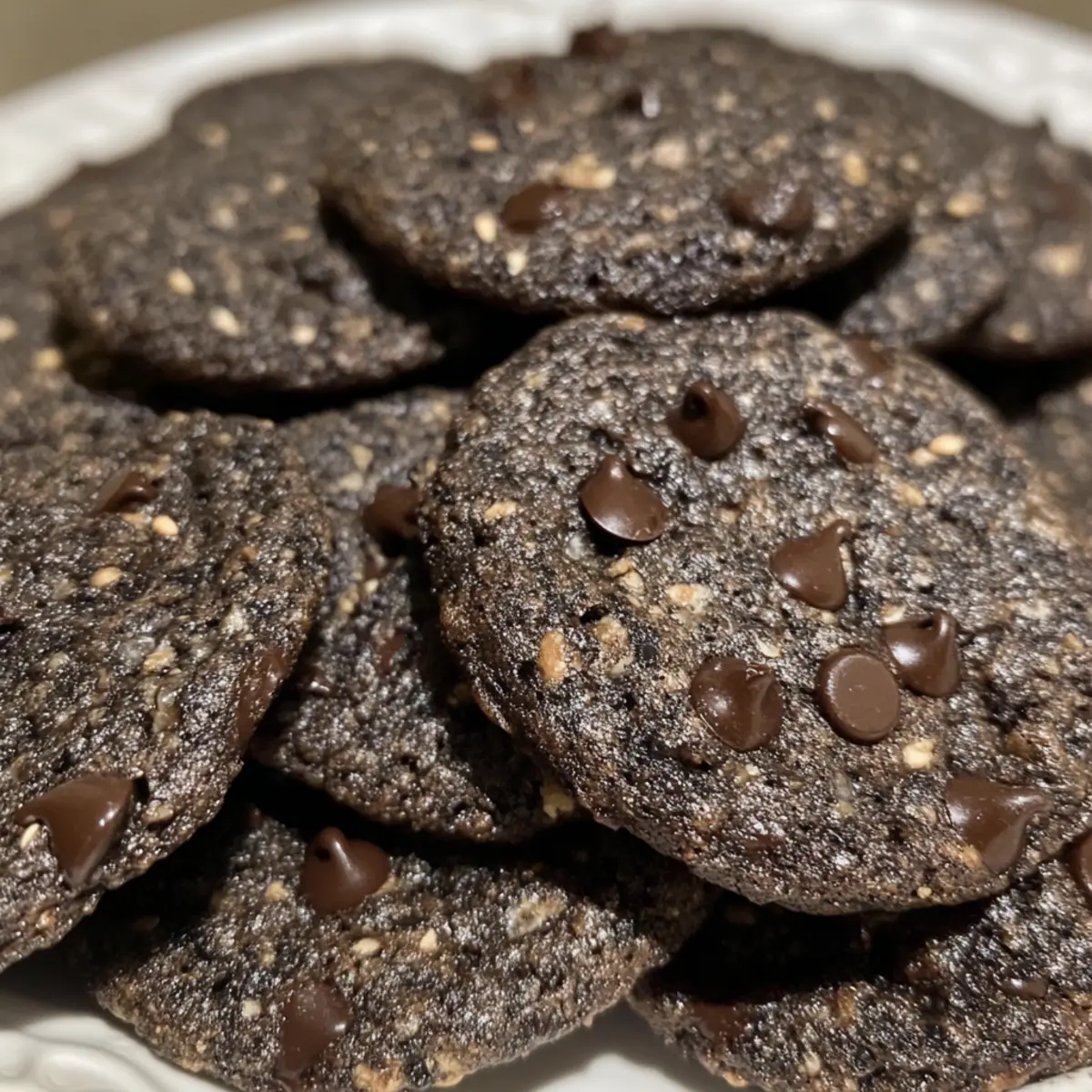 Savor Black Sesame Chocolate Chip Cookies with a Twist!