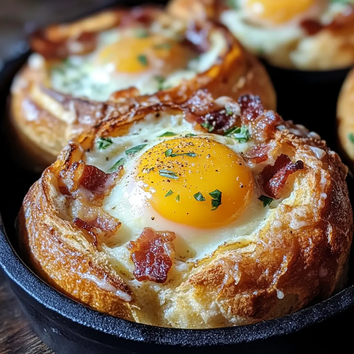 Egg in a Hole Bake with Dinner Rolls: Brunch Your Family Will Love