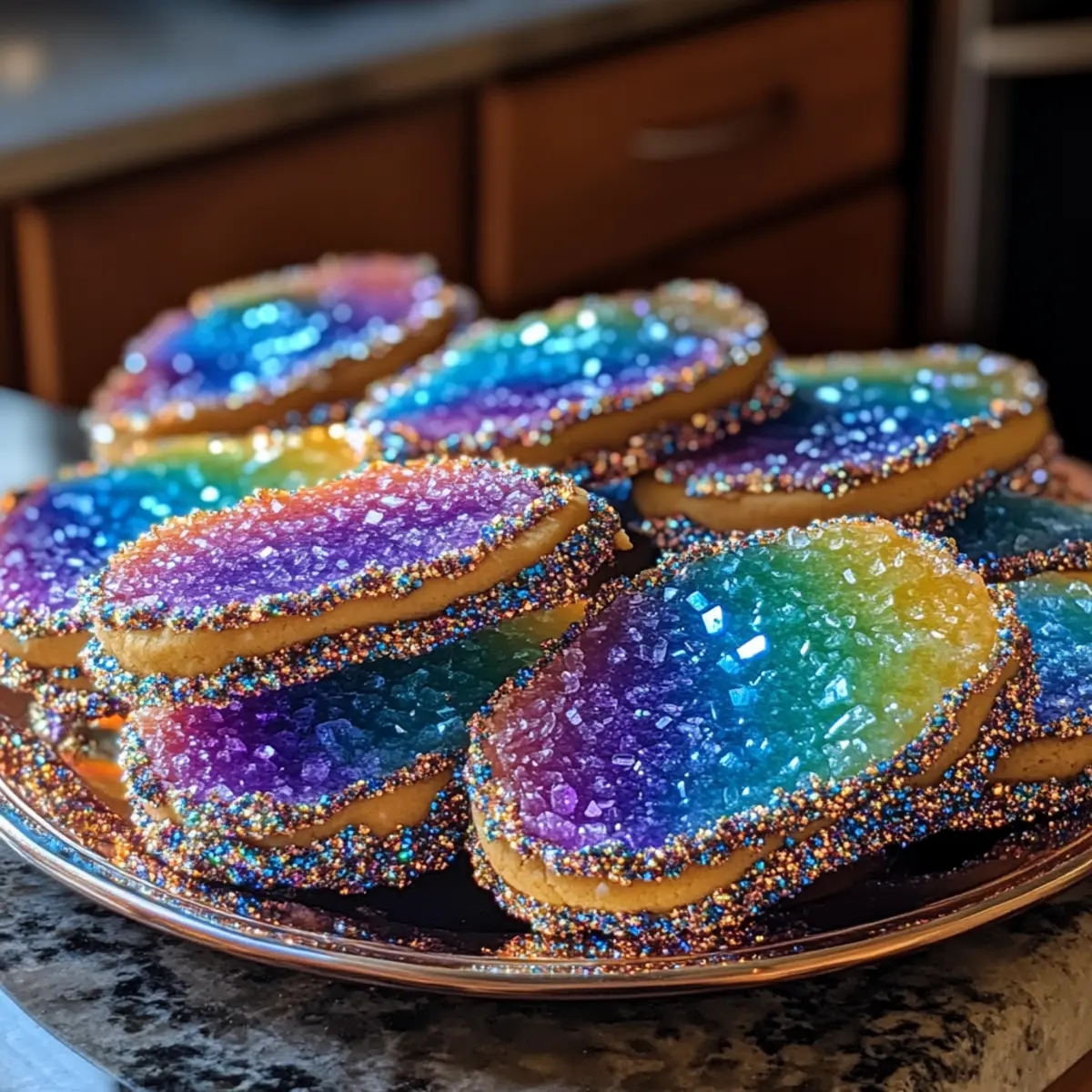 Dazzling Geode Cookies: Colorful Creations for Every Occasion