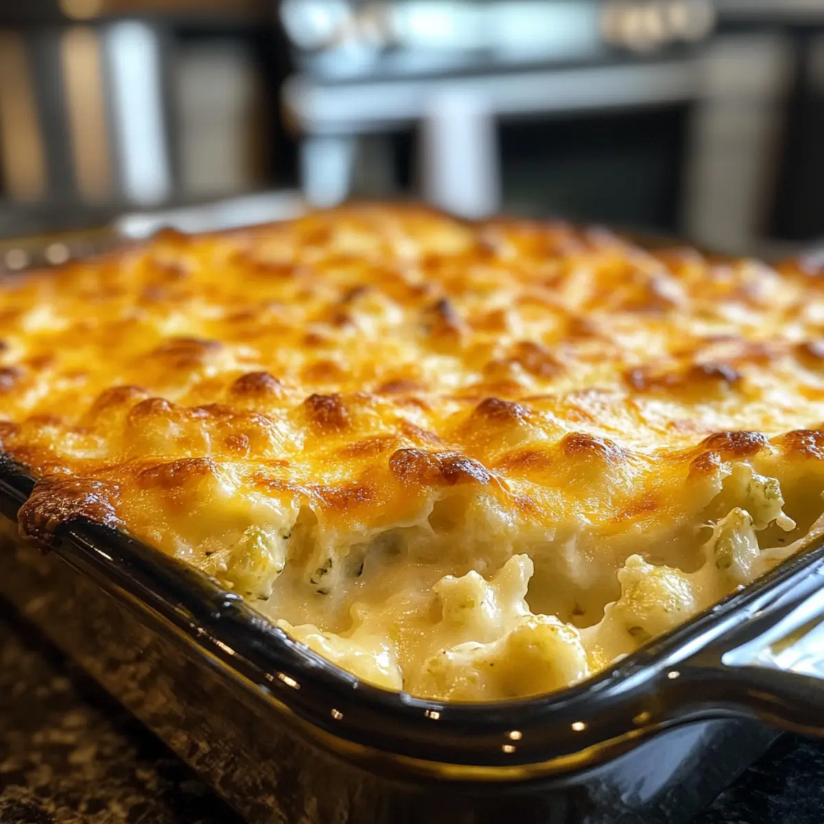 Creamy Green Chile Cauliflower Casserole for Comfort Cravings