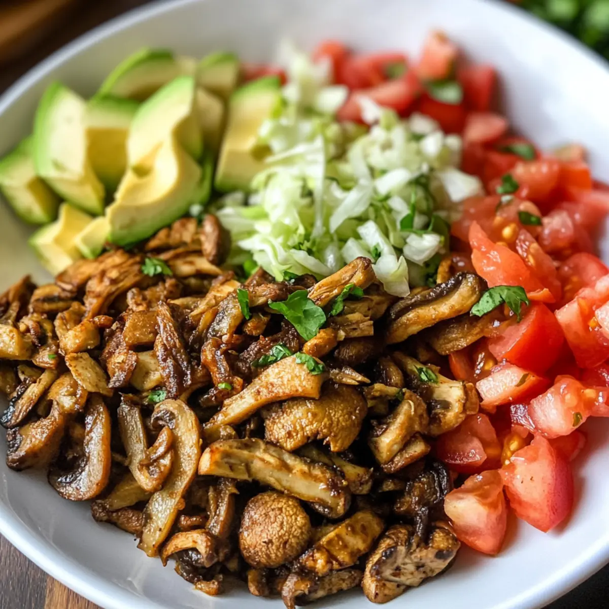 Vegan Carnitas with Mushrooms: Crispy Flavor in Tacos