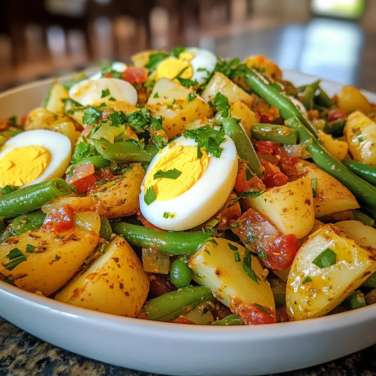 Delicious French-Style Potato and Green Bean Salad Recipe