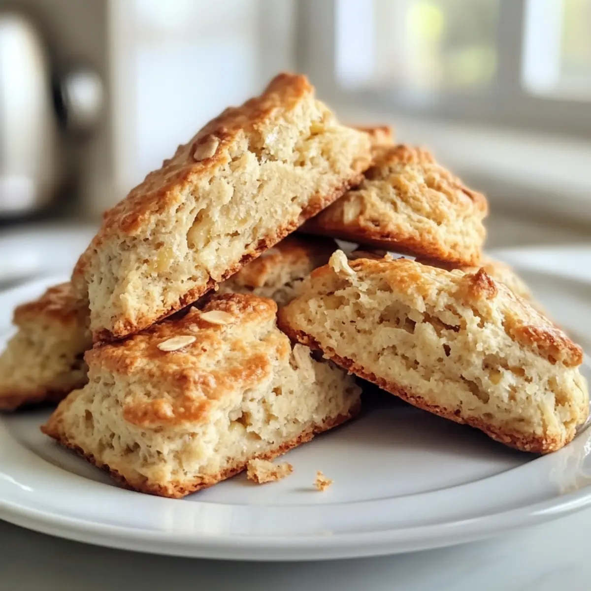 Fluffy Vegan Banana Scones for a Sweet, Healthy Treat