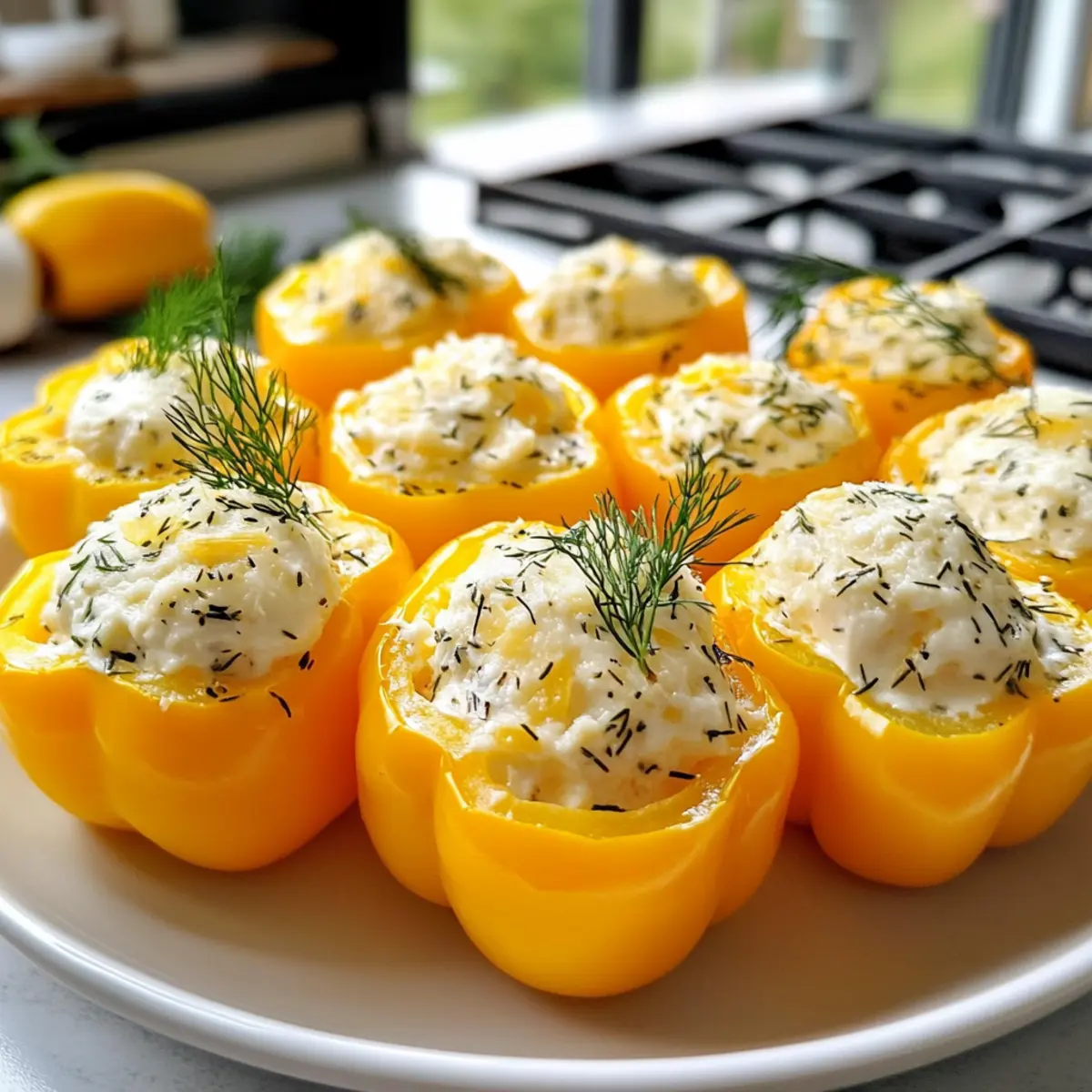 Carrot-Shaped Stuffed Mini Peppers