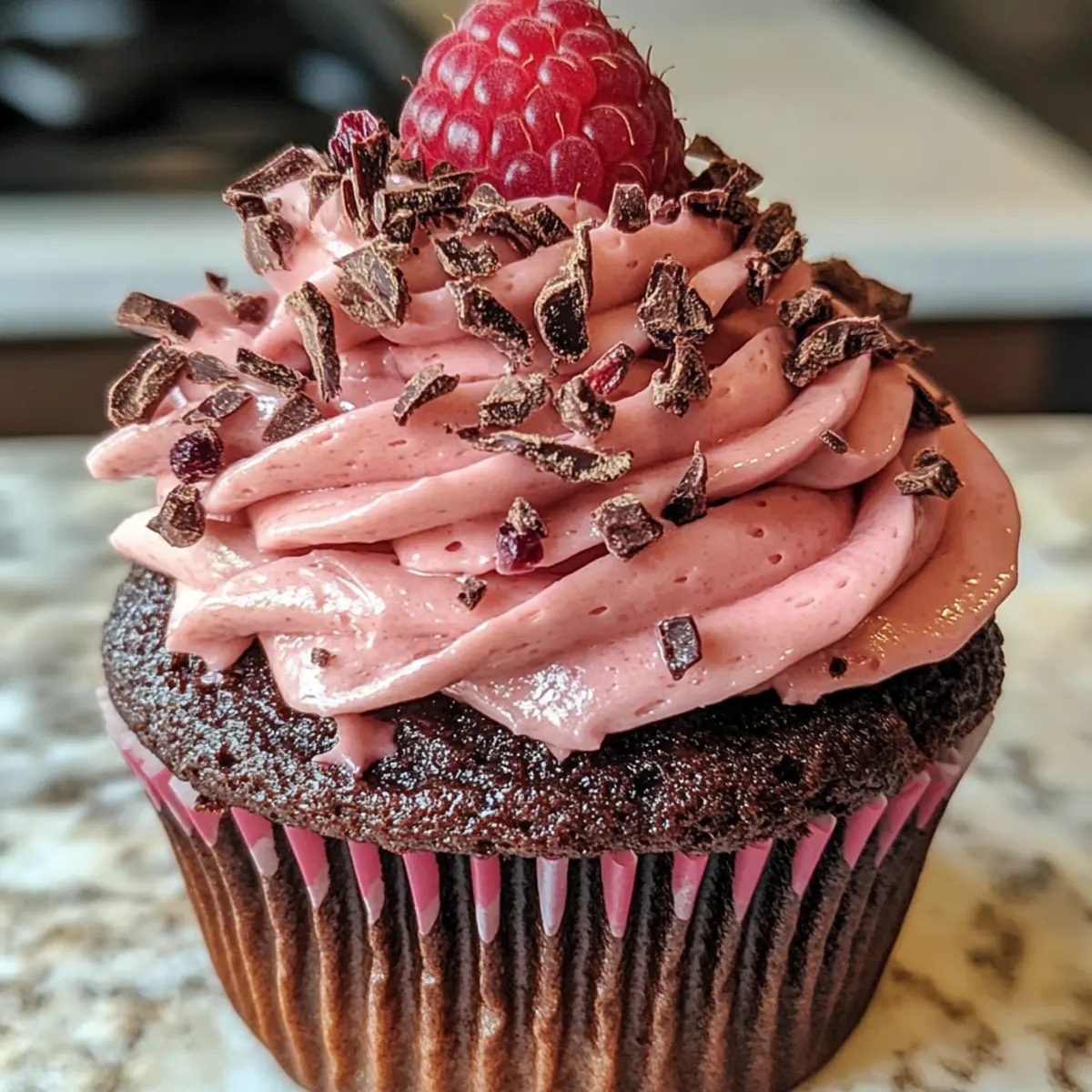 Chocolate Raspberry Cupcakes