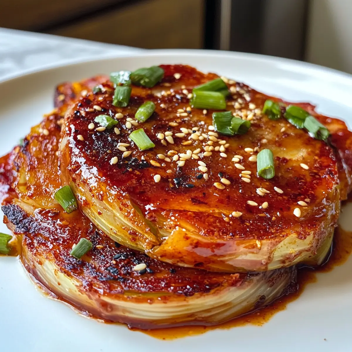 Gochujang Cabbage Steaks