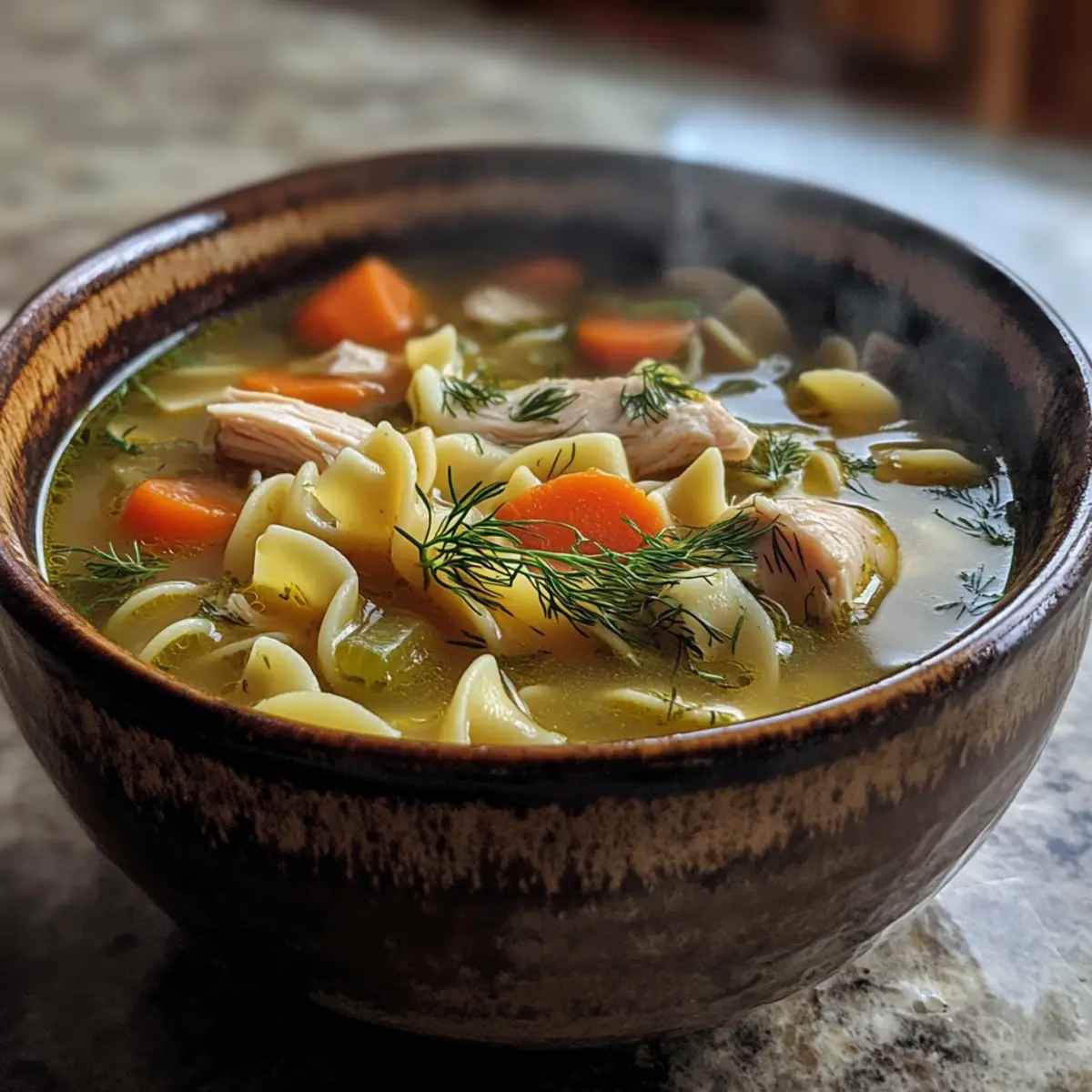 Comforting Dill Chicken Noodle Soup that Warms the Soul