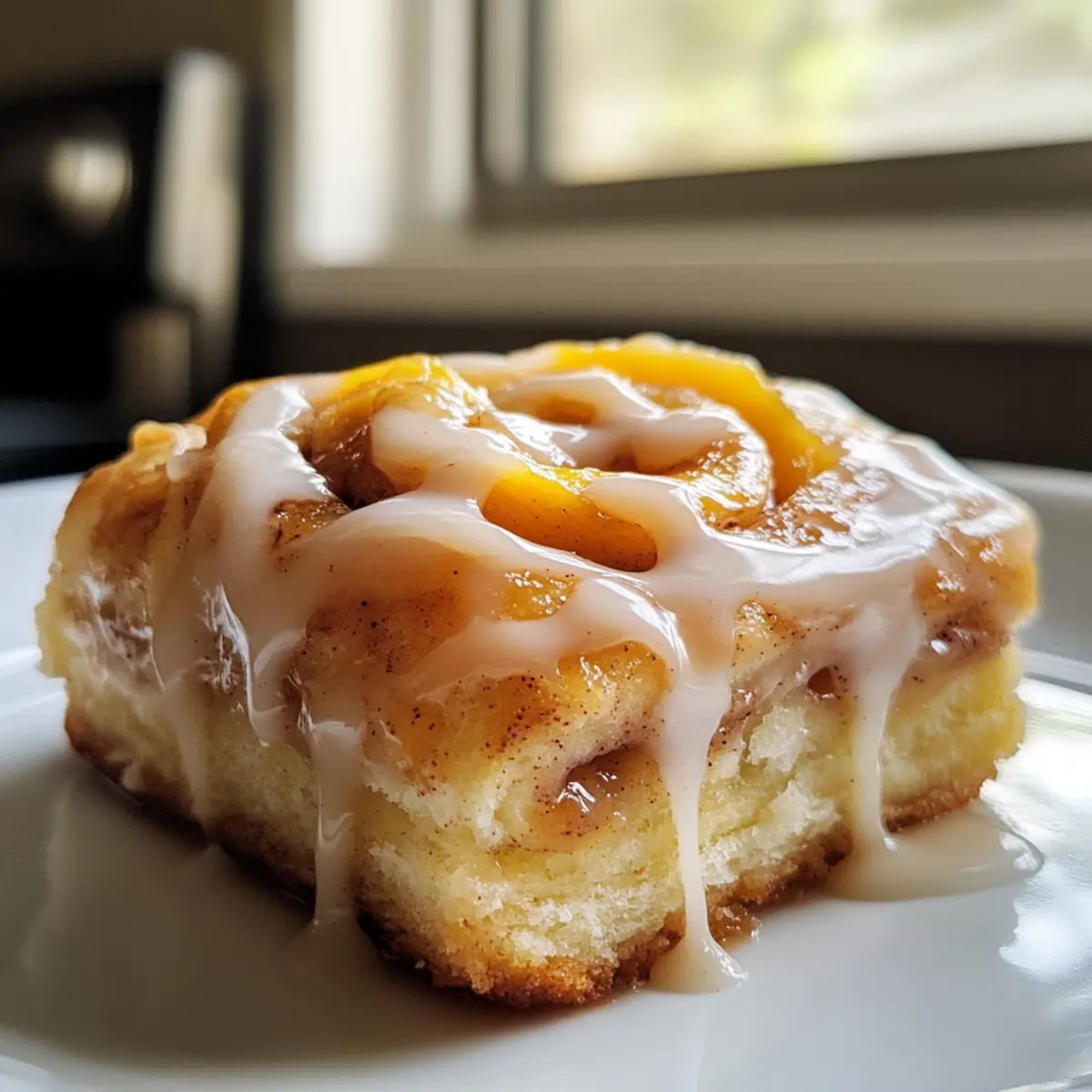 Peach Pie Cinnamon Rolls that Taste Like Summer Bliss