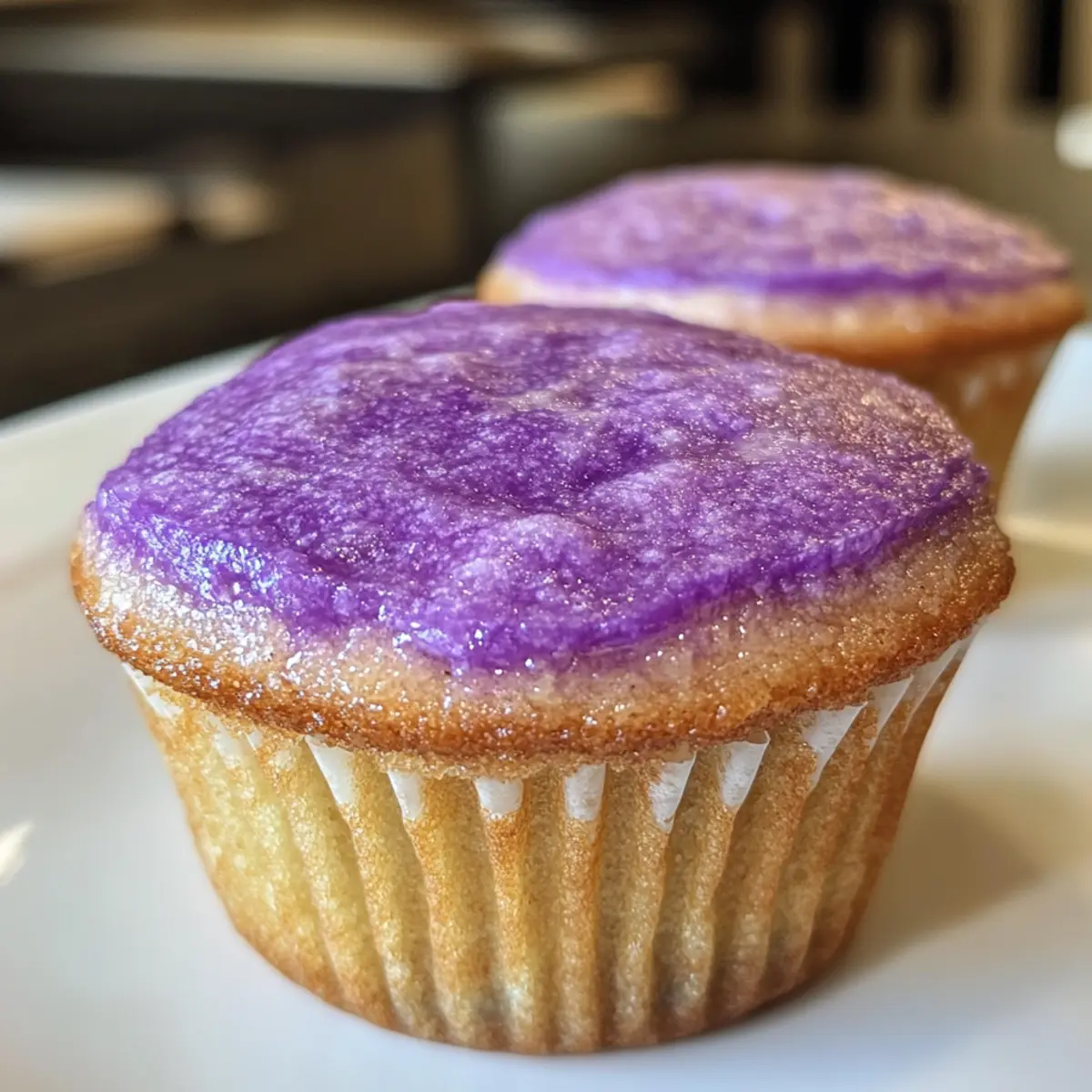 Ube Mochi Muffins