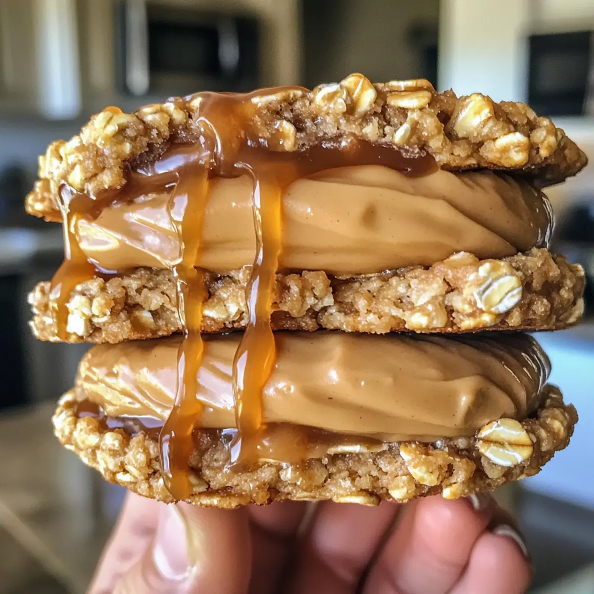 Salted Caramel Espresso Oatmeal Cream Pies You Can’t Resist