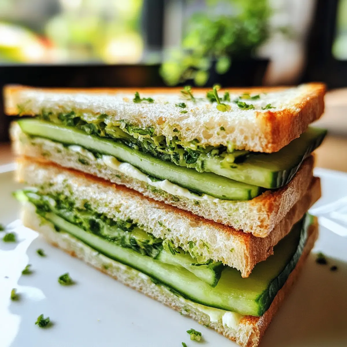 Cucumber and Herb Tea Sandwiches