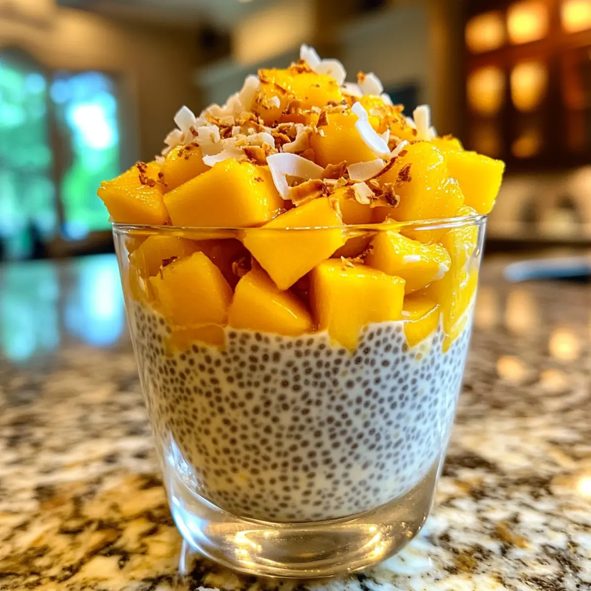 Mango Coconut Chia Pudding