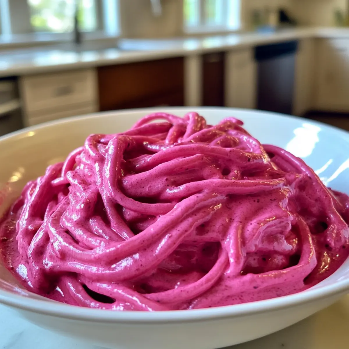 Healthy Vegan Pink Pasta