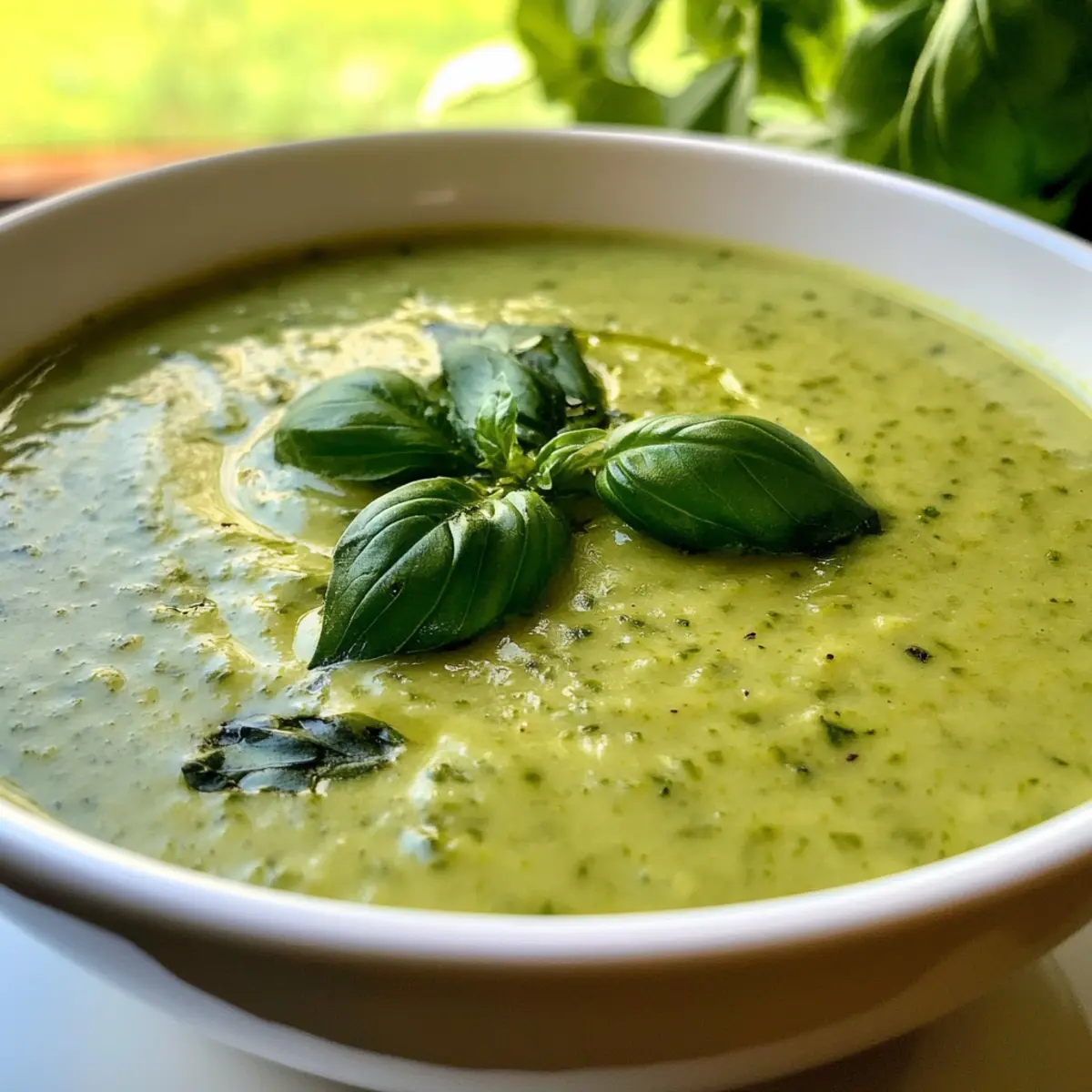 Zucchini Basil Soup