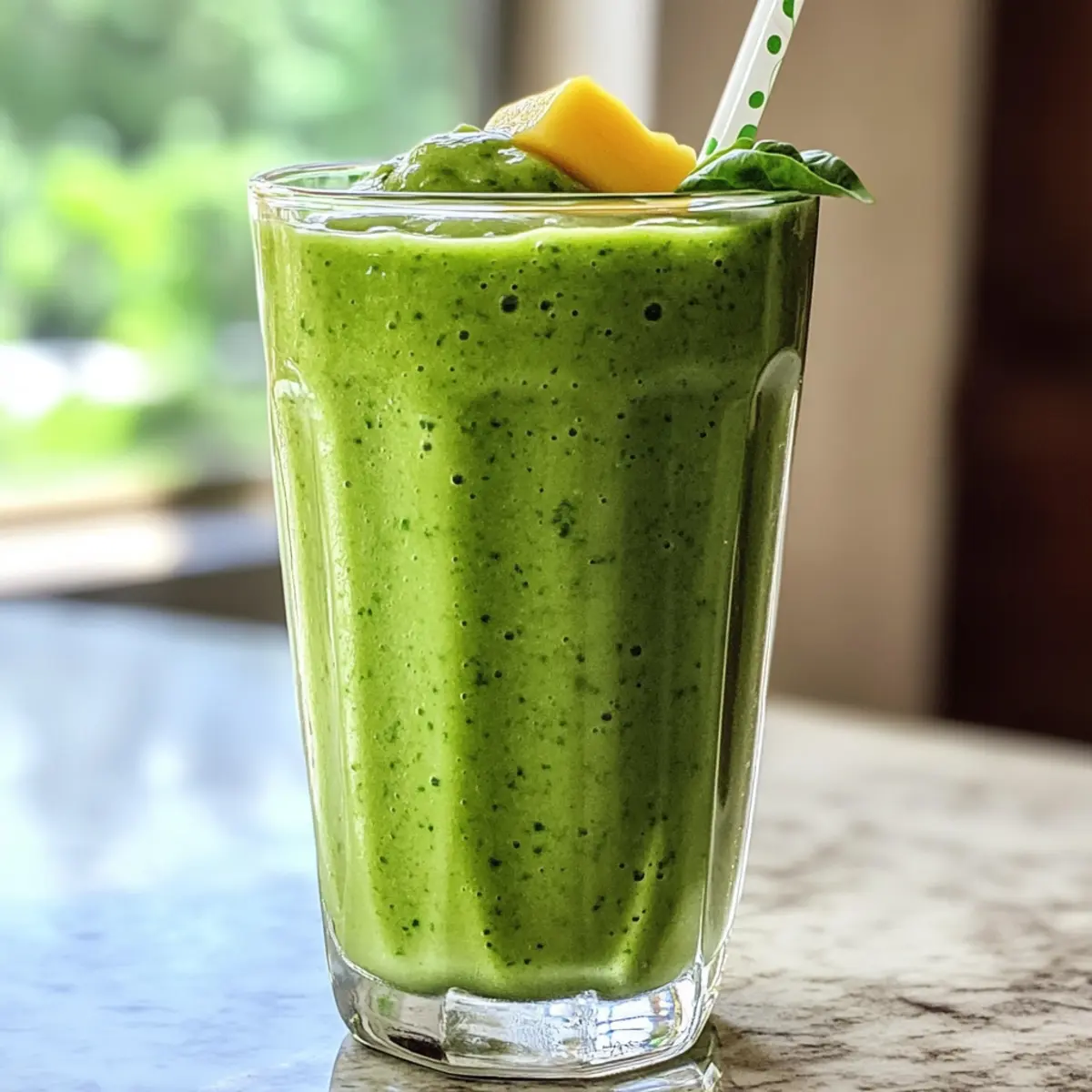 Revitalize Your Mornings with a Creamy Vegan Green Smoothie