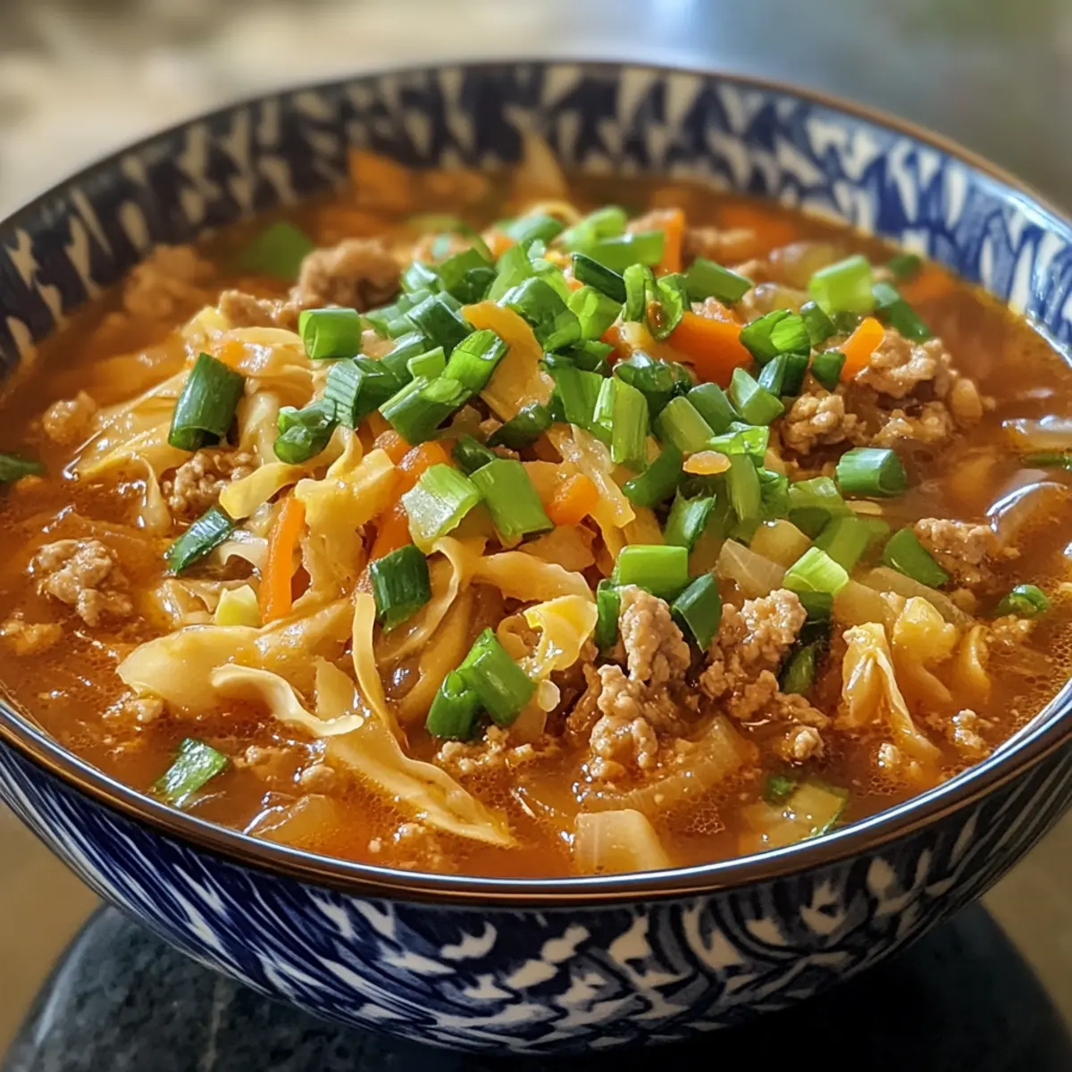 Delicious Homemade Egg Roll Soup for Cozy Weeknight Dinners