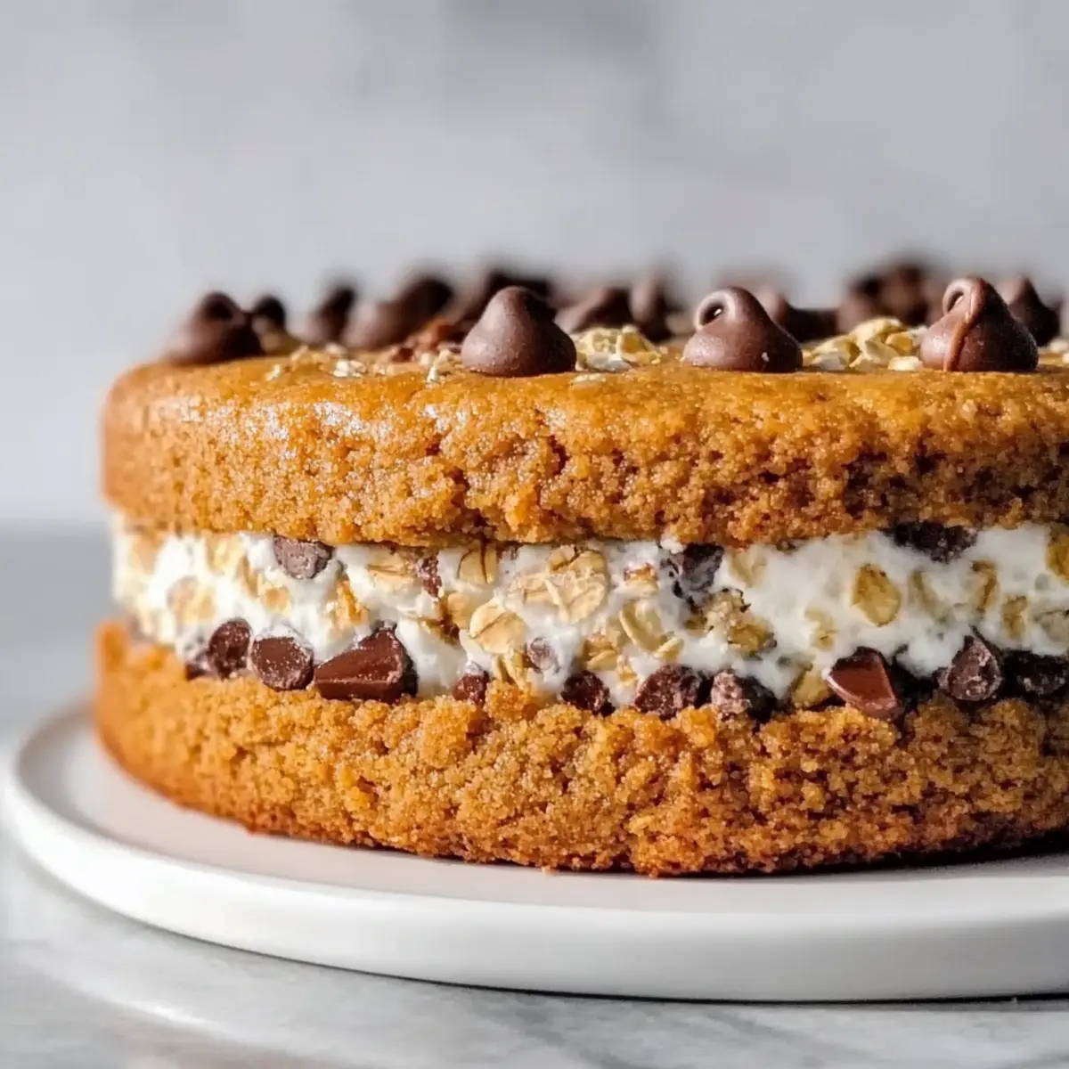 Indulge in the Ultimate Chocolate Chip Cookie Cake Delight